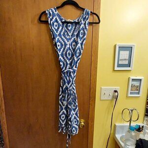 Emerson Fry XS blue ikat dress